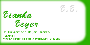 bianka beyer business card